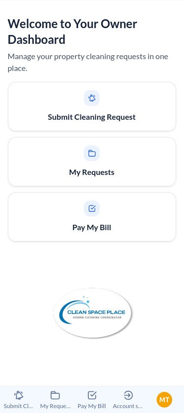 Owner Dashboard Login View